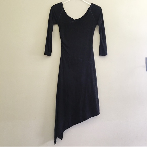 Free People Dresses & Skirts - Free People Asymmetrical Black Washed Dress